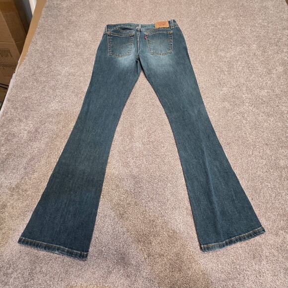 vtg Y2K grunge streetwear Levis 524 Too Superlow Stretch Bootcut Jeans sz jr. 7m - Picture 1 of 15